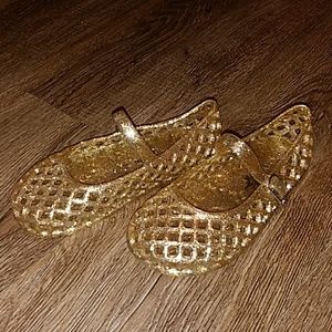 Old Navy Gold Glitter Sandals